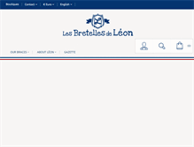 Tablet Screenshot of lesbretellesdeleon.com